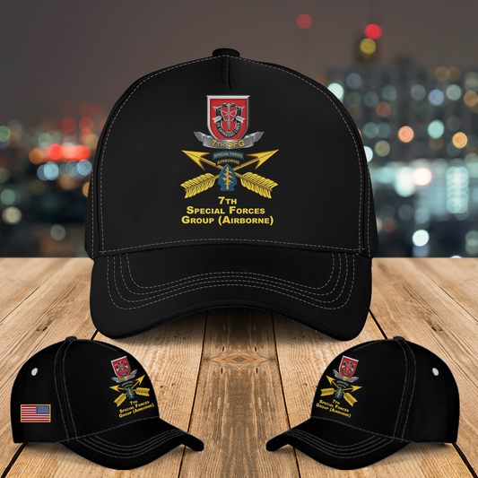 US Army 7th Special Forces Group (7th SFG) Baseball Cap