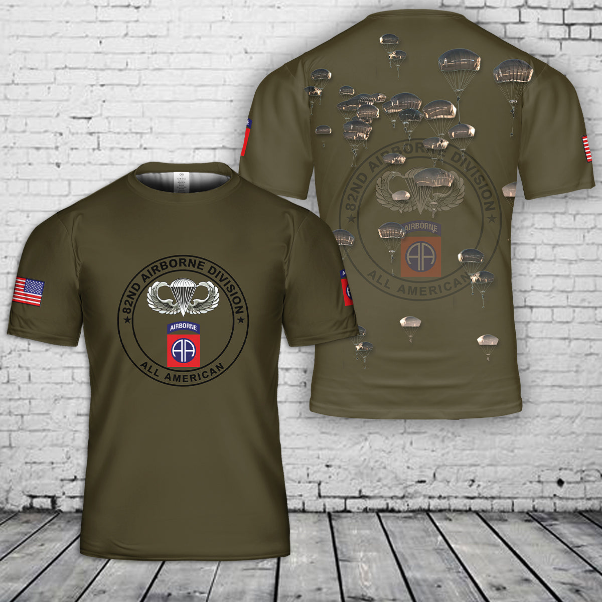 US Army 82nd Airborne 3D T-shirt