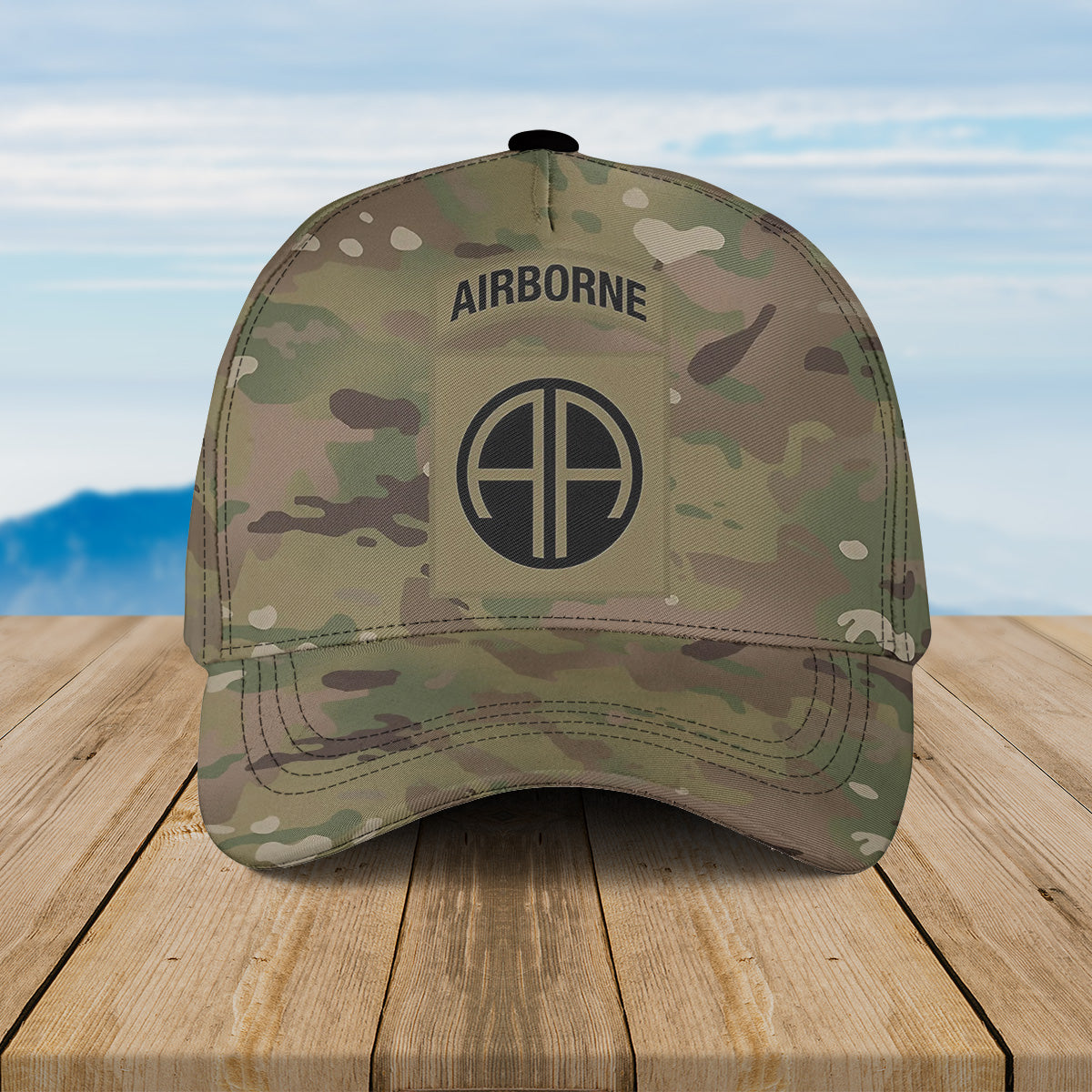 US Army 82nd Airborne Division Camo Baseball Cap