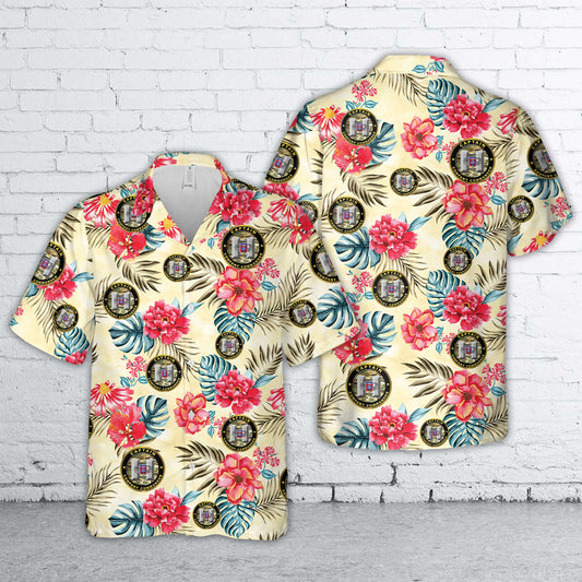 US Army 82nd Airborne Division Captain Company Commander Hawaiian Shirt