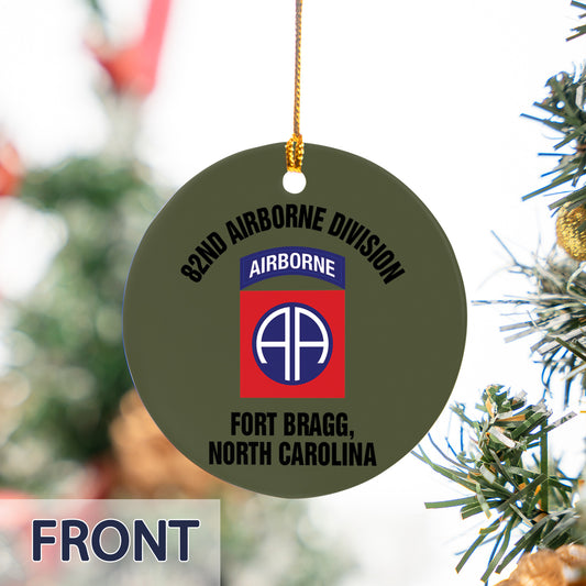 US Army 82nd Airborne Division Ceramic Ornament