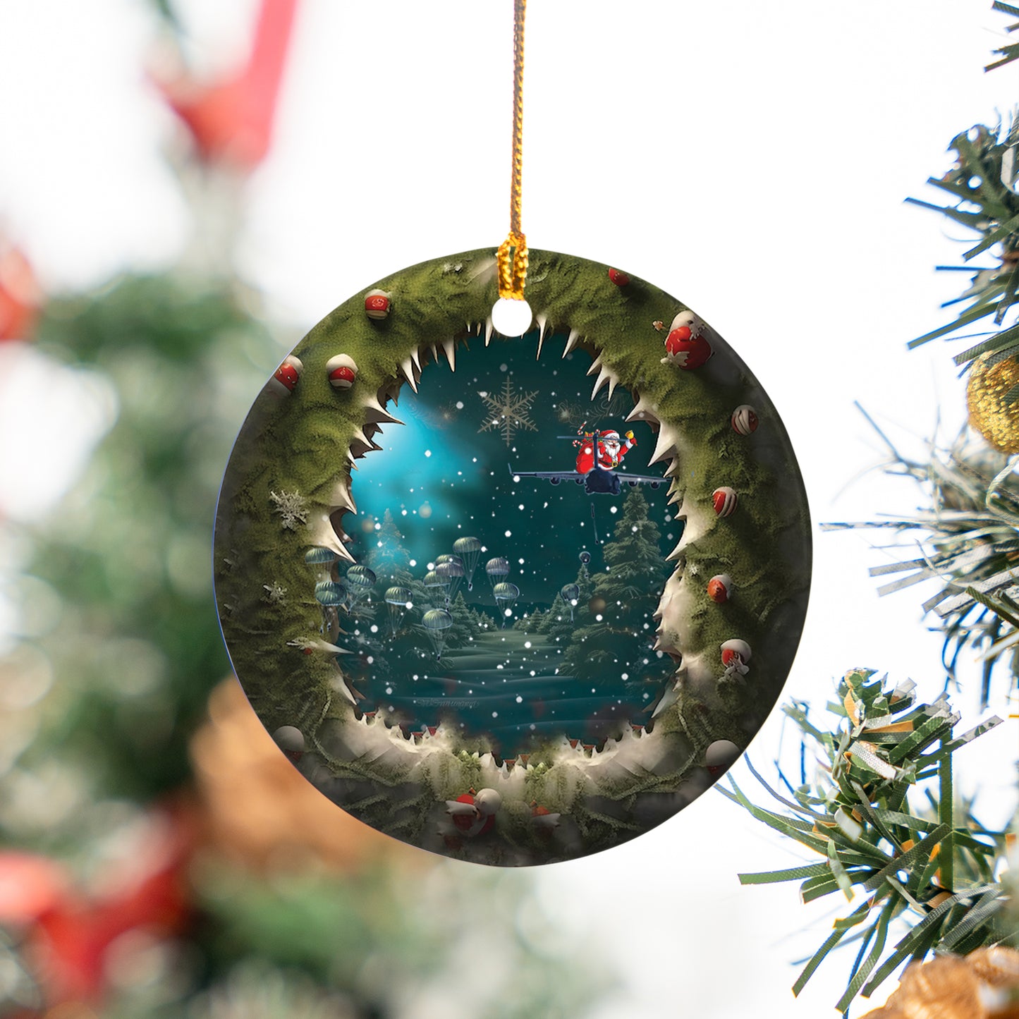 US Army 82nd Airborne Division Christmas Ornament