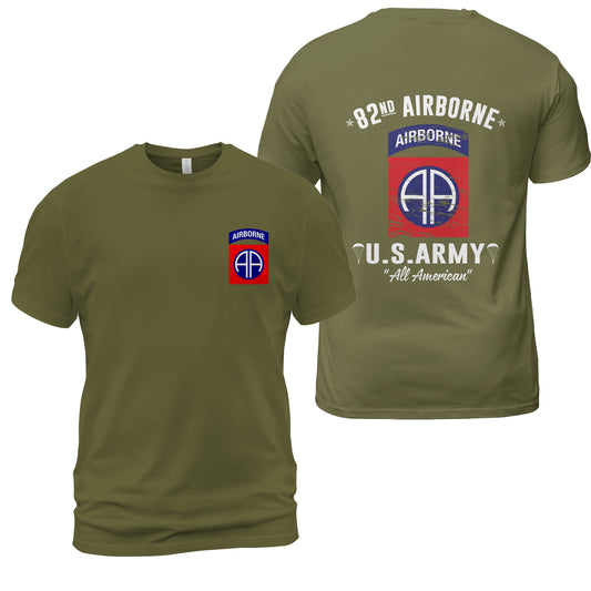 US Army 82nd Airborne Division Classic Unisex T-Shirt Gildan 5000 (Made In US) DLSI0306PT03