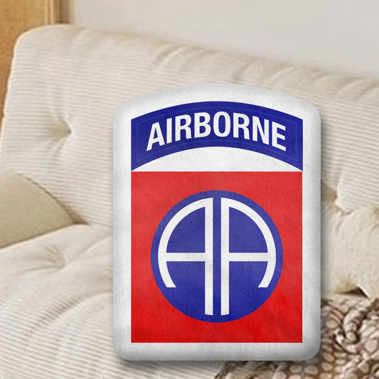 US Army 82nd Airborne Division Custom Shape Plush Pillow Case