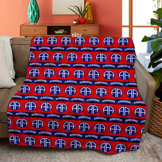 US Army 82nd Airborne Division Fleece Blanket (Made in US)