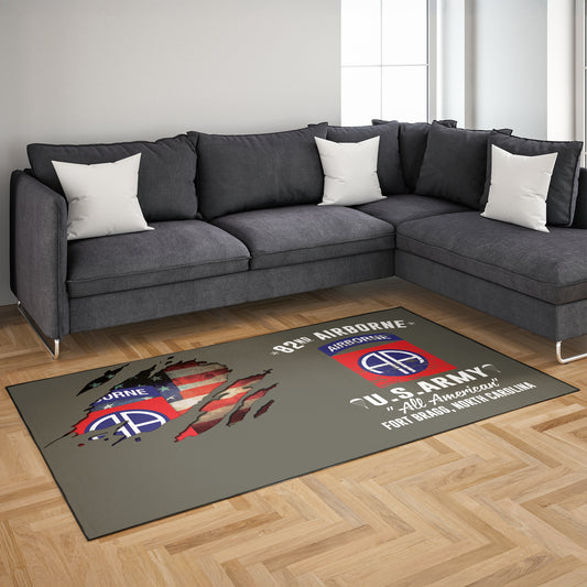 US Army 82nd Airborne Division Fort Bragg NC Rug