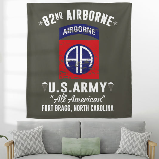 US Army 82nd Airborne Division Fort Bragg NC Tapestry