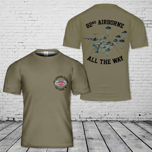 US Army 82nd Airborne Division Fort Bragg, NC Jump 3D T-Shirt