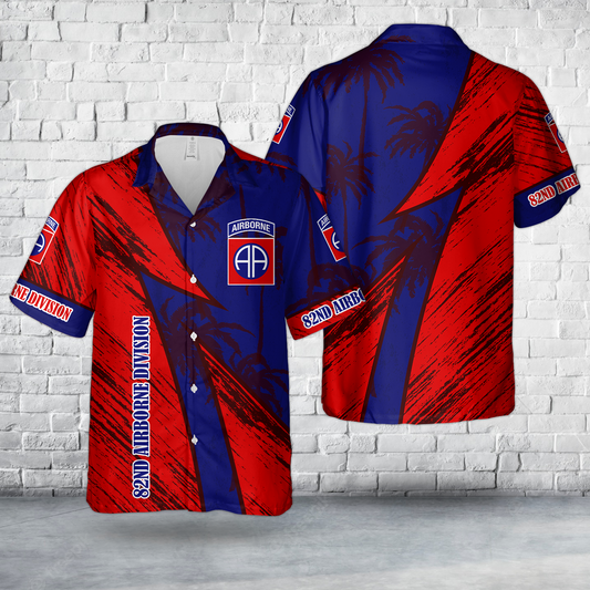 US Army 82nd Airborne Division Hawaiian Shirt