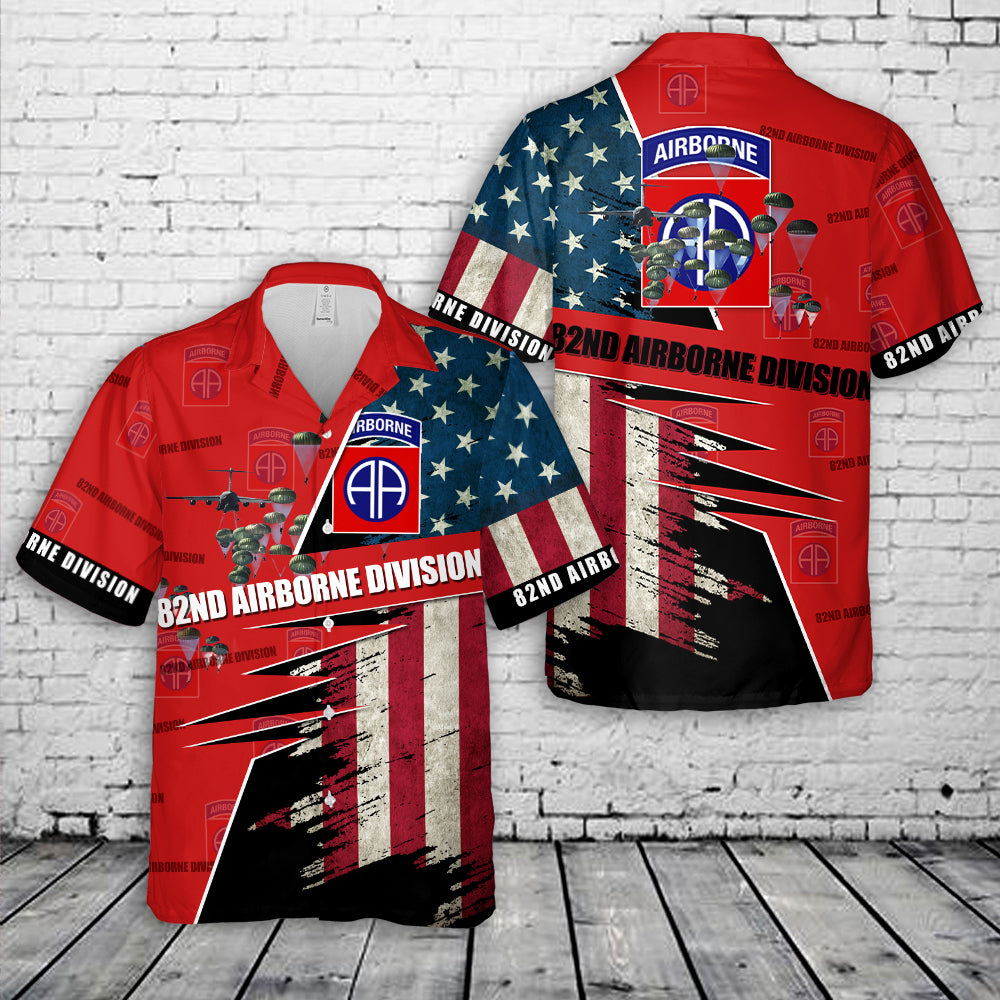 US Army 82nd Airborne Division Hawaiian Shirt