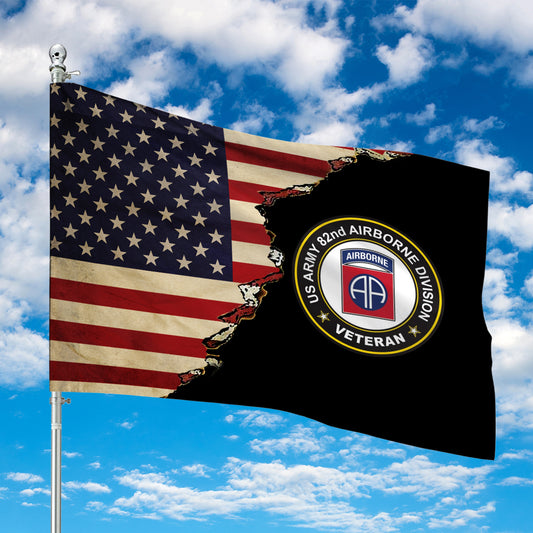 US Army 82nd Airborne Division Veteran Flag