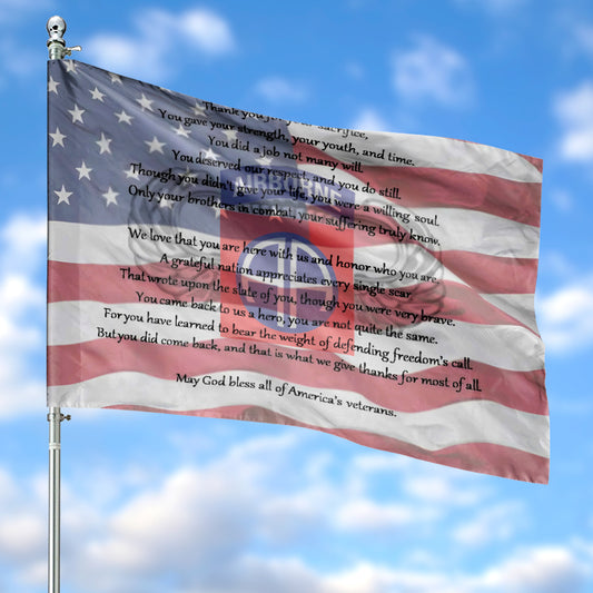 US Army 82nd Airborne Division Veteran Paratrooper House Flag