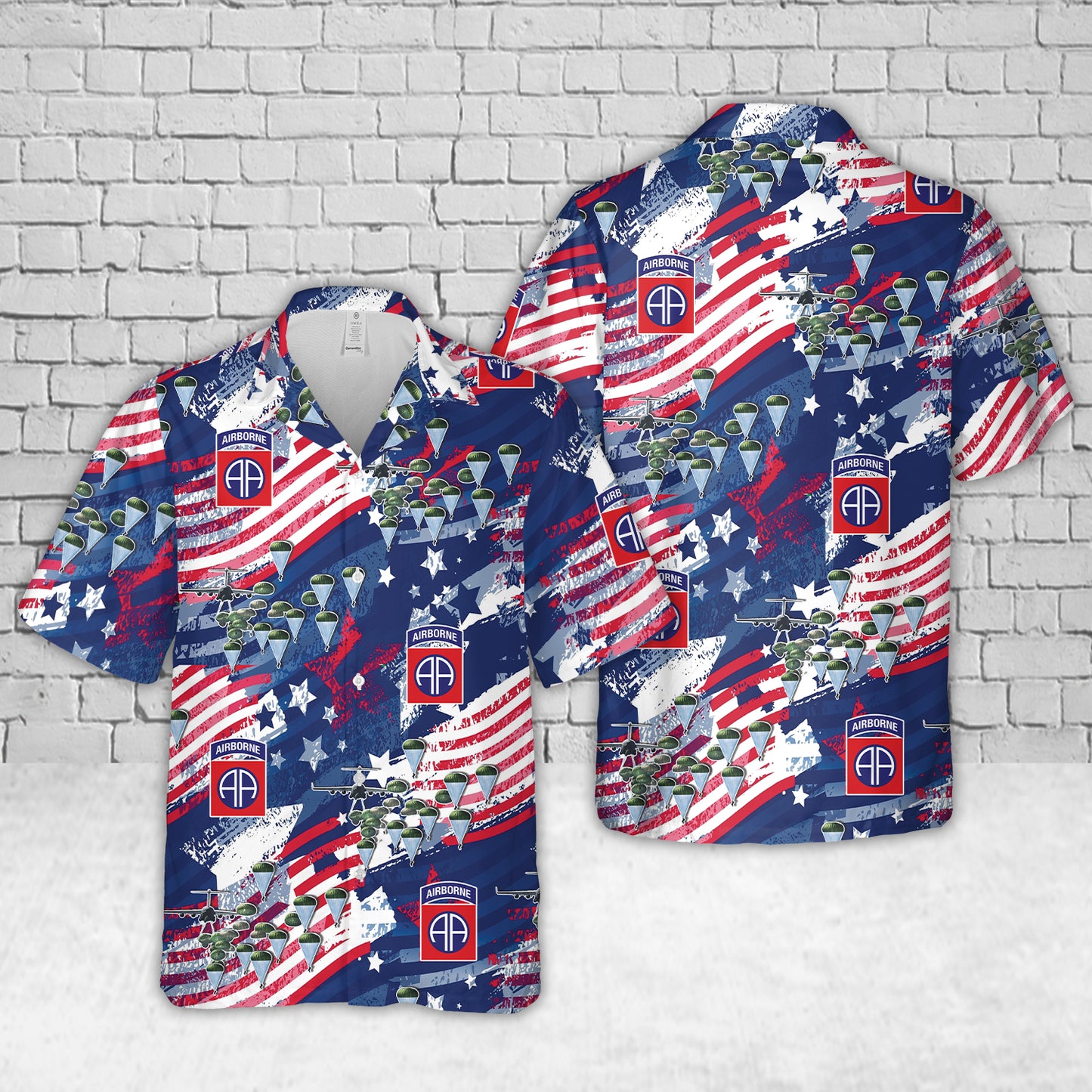 US Army 82nd Airborne Division, 4th Of July Hawaiian Shirt