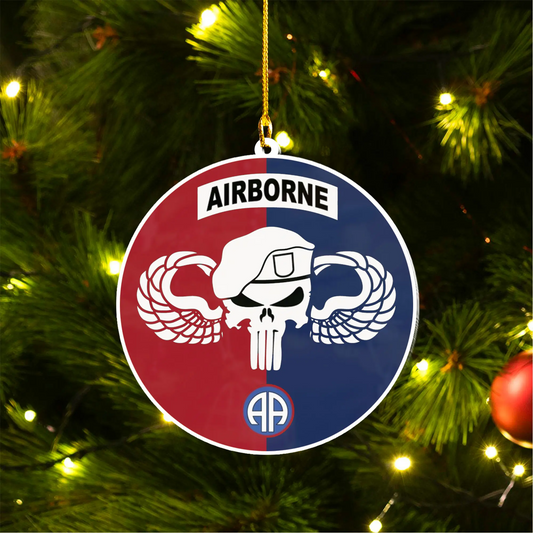 US Army 82nd Airborne Division Ceramic Ornament