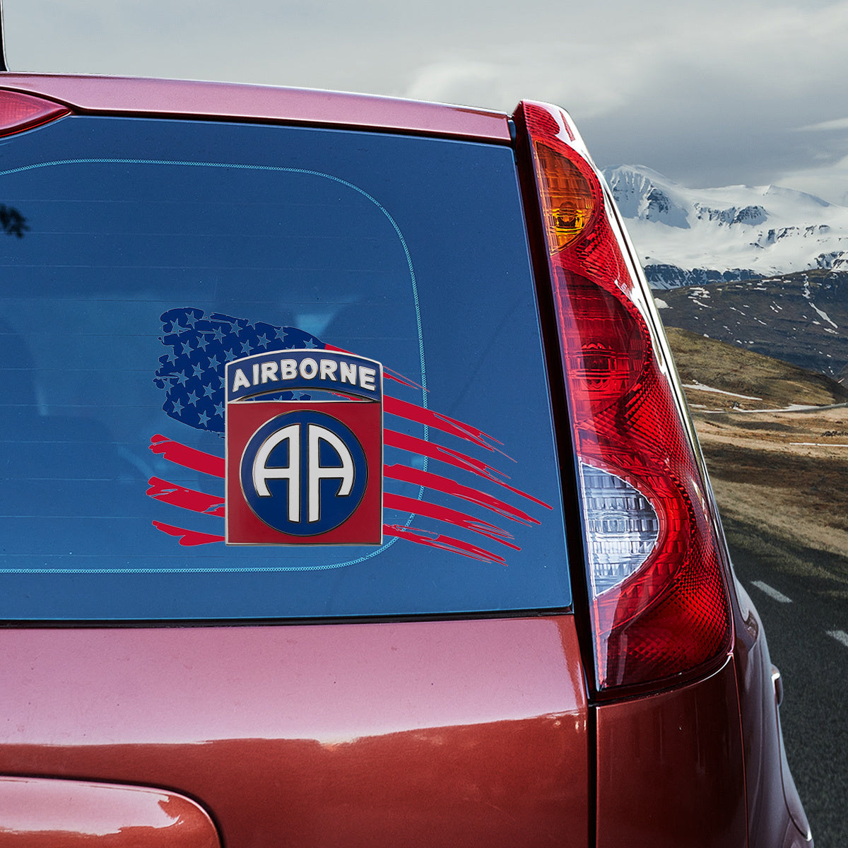 US Army 82nd Airborne Transparent Vinyl Decal