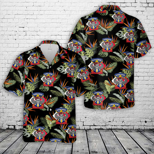US Army 82nd SIG ABN Hawaiian Shirt