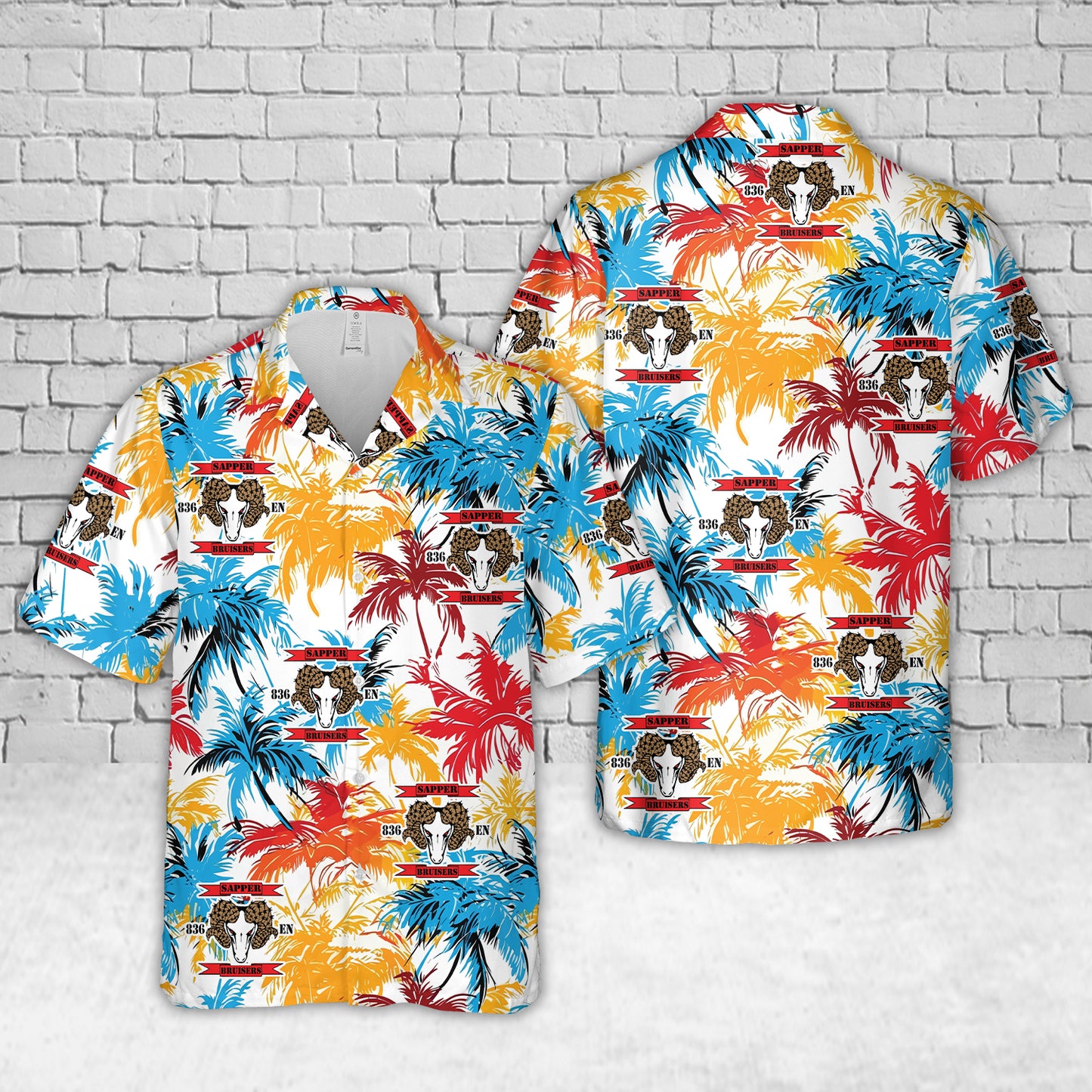 US Army 836th Sapper Company Hawaiian Shirt