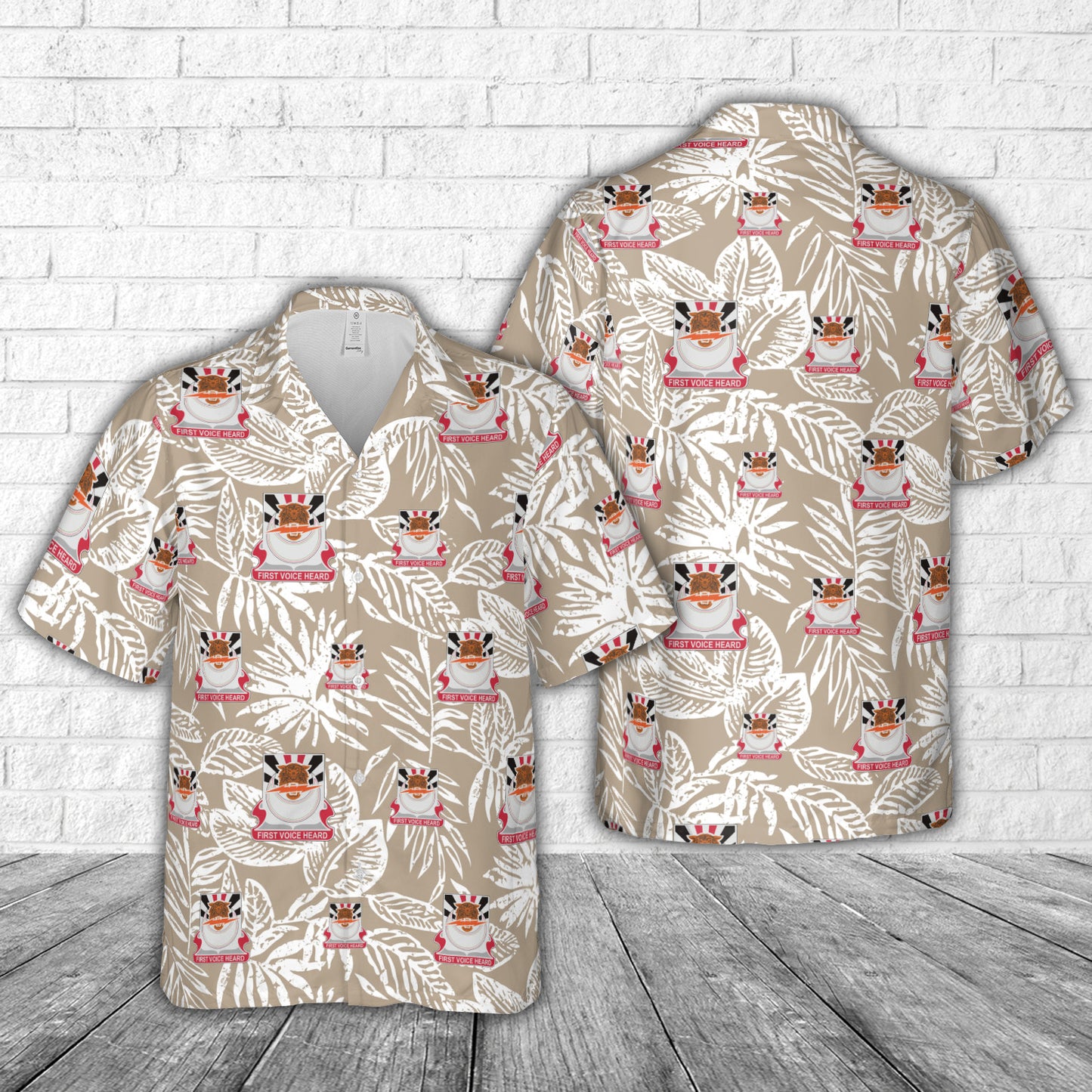 US Army 86th Signal Battalion ('Tigers') Hawaiian Shirt