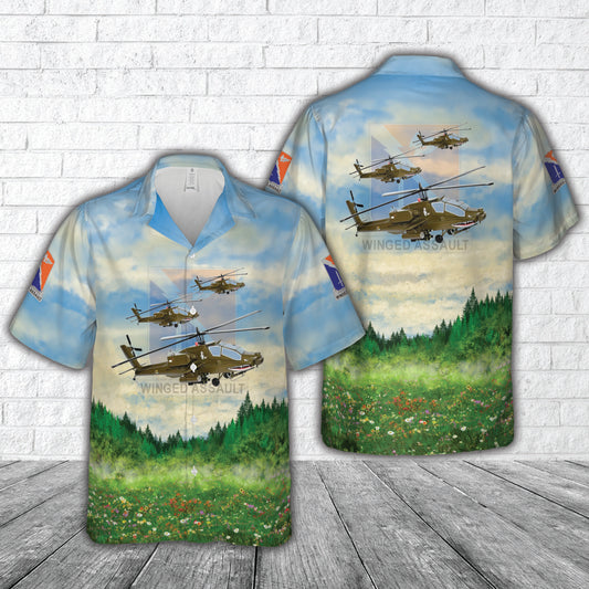 US Army 8th Battalion, 229th Aviation Regiment AH-64D Hawaiian Shirt