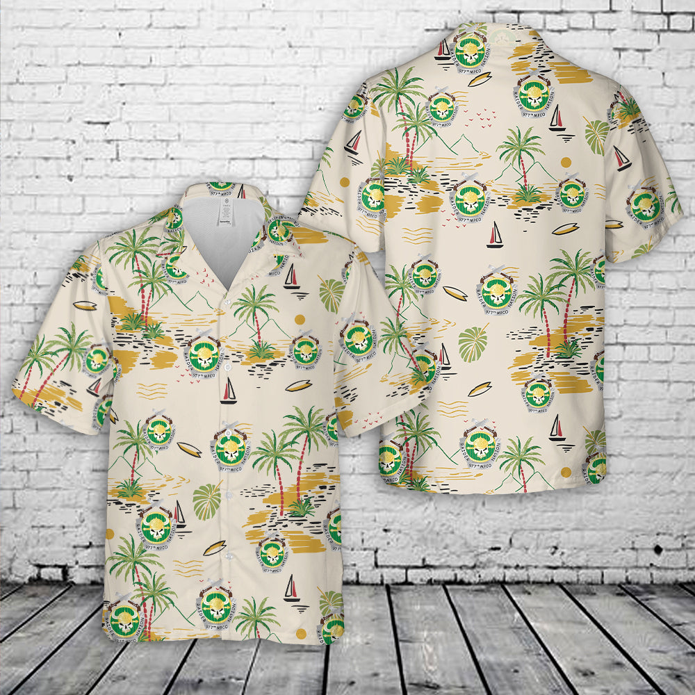 US Army 977th Military Police Company Hawaiian Shirt