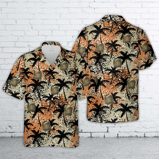 US Army 9th Infantry Regiment DUI Hawaiian Shirt