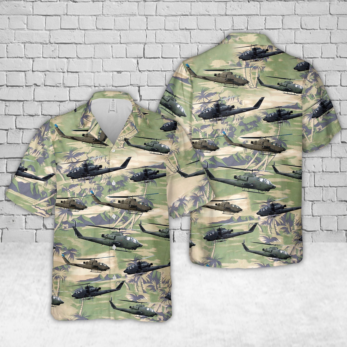 US Army AH-1F Hawaiian Shirt