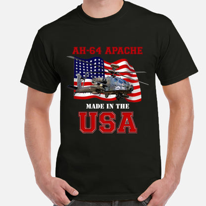 US Army AH-64 Apache Made in the USA Classic Unisex T-Shirt Gildan 5000 (Made In US) DLTT1104PT01