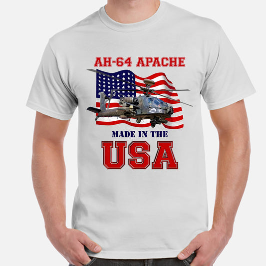 US Army AH-64 Apache Made in the USA Classic Unisex T-Shirt Gildan 5000 (Made In US) DLTT1104PT01