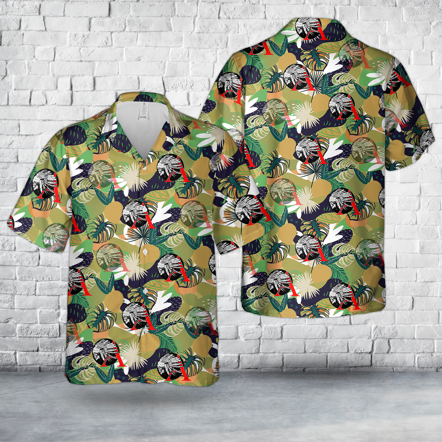 US Army Able Company 1-17 Infantry Hawaiian Shirt