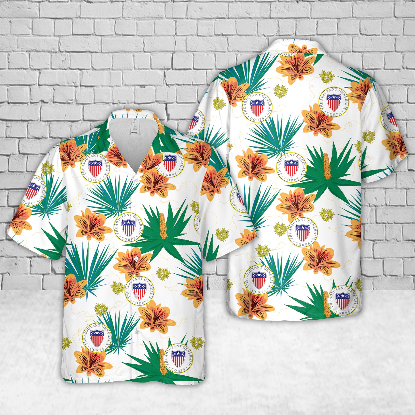 US Army Adjutant General's Corps Hawaiian Shirt