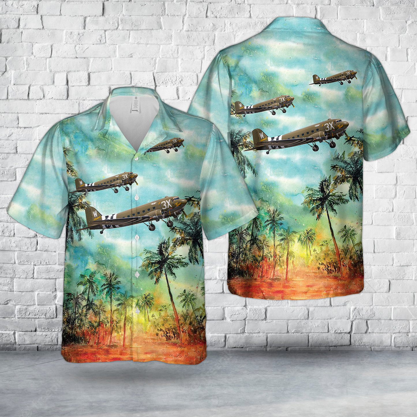 US Army Air Forces Douglas C-47 Dakota "That's all Brother" Hawaiian Shirt