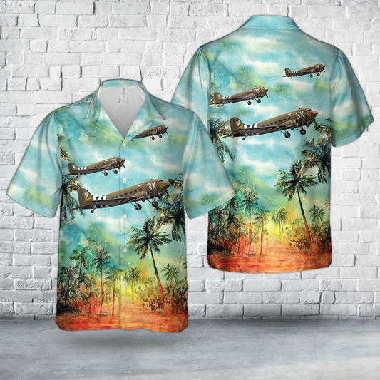 US Army Air Forces Douglas C-47 Dakota "That's all Brother" Hawaiian Shirt