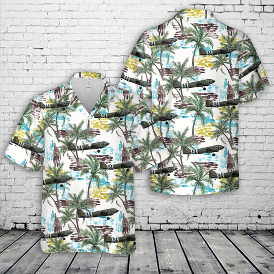US Army Air Forces Douglas C-53D Skytrooper 'D-Day Doll' Of 434th Troop Carrier Group Hawaiian Shirt