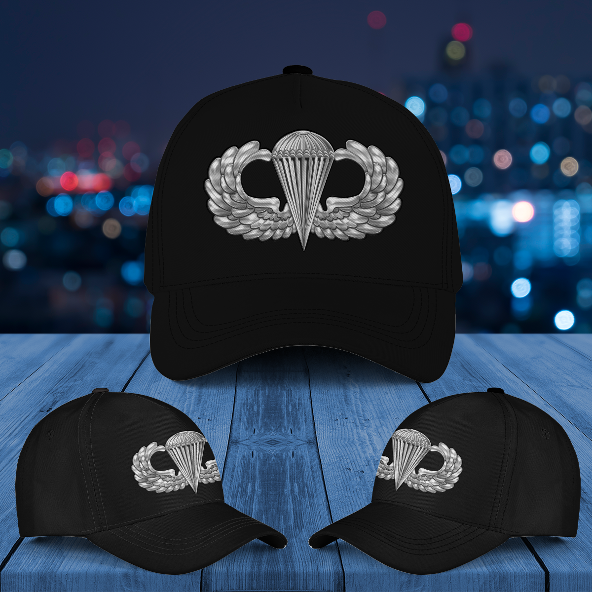 US Army Airborne Basic Parachutist Badge Baseball Cap – Merch Gears