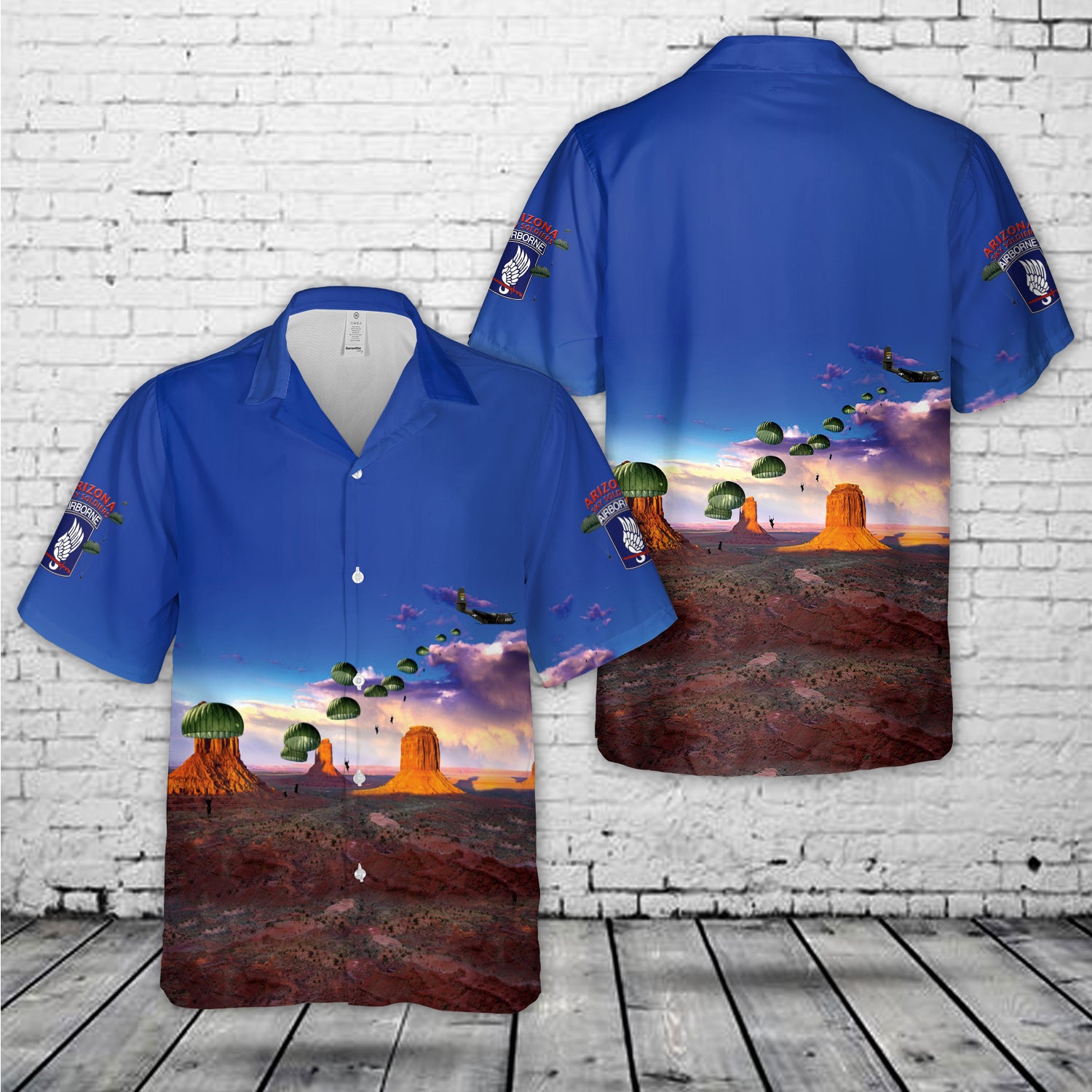 US Army Arizona Sky Soldiers Hawaiian Shirt