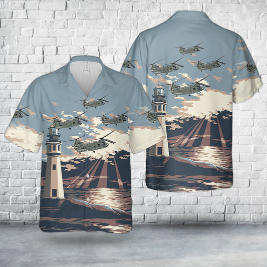 US Army B Company, 2nd BN, 3rd AVN CH-47F Hawaiian Shirt