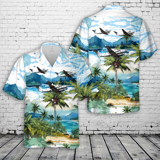 US Army Beechcraft MC-12S Huron Hawaiian Shirt