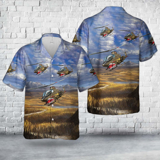 US Army Bell AH-1G Cobra Hawaiian Shirt