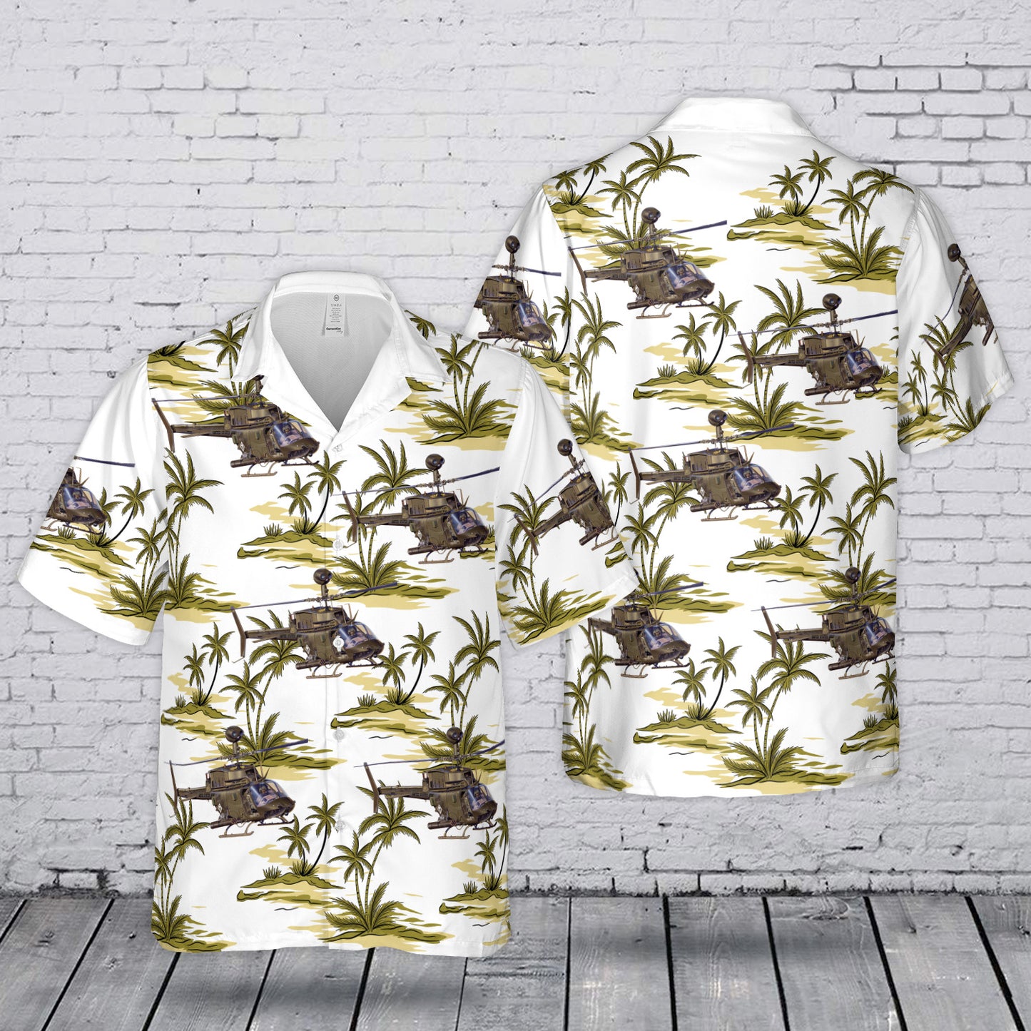 US Army Bell OH-58 Kiowa Hawaiian Shirt