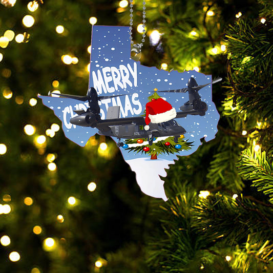 US Army Bell V-280 Valor Flying Over Fort Worth, Texas Christmas Ornament