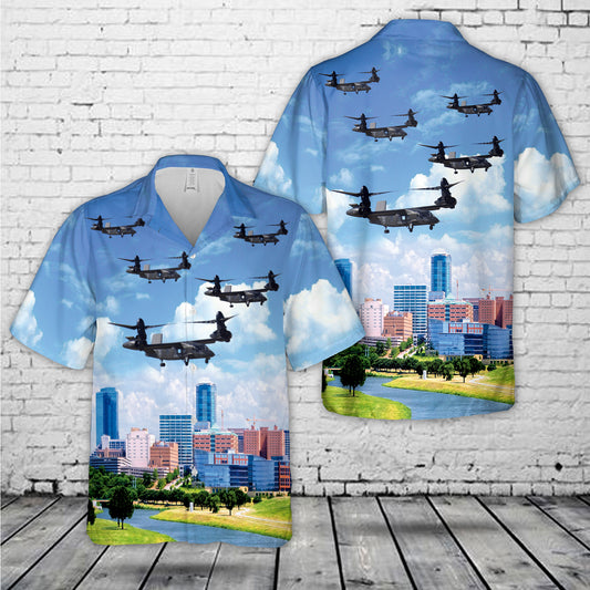 US Army Bell V-280 Valor Flying Over Fort Worth, Texas Hawaiian Shirt