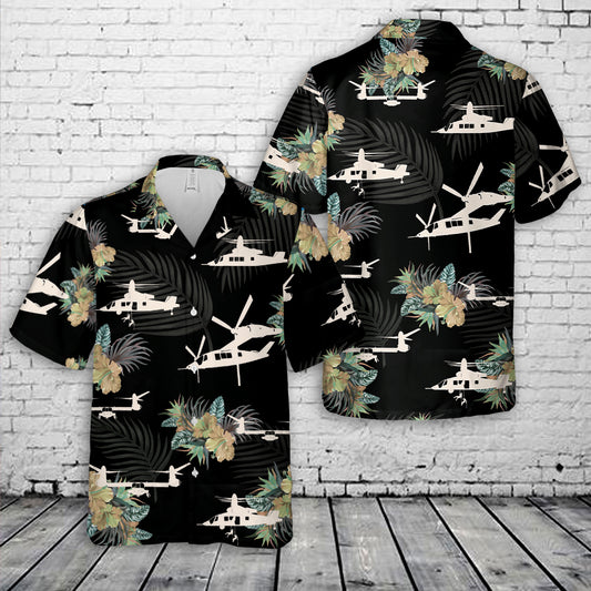 US Army Bell V-280 Valor Silhouette Hawaiian Shirt
