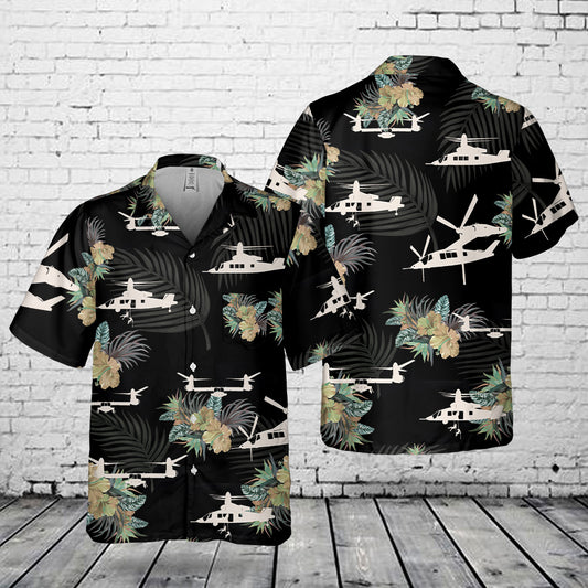US Army Bell V-280 Valor Silhouette Pocket Hawaiian Shirt