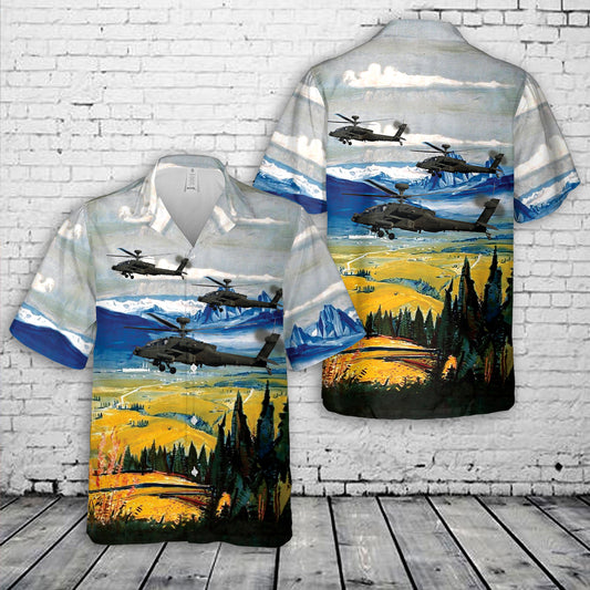 US Army 1-285th Aviation Regiment AH-64D Apache Hawaiian Shirt