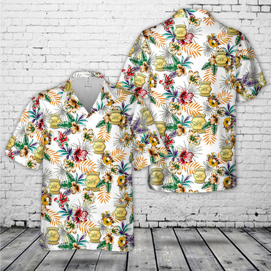 US Army Bradley Master Gunner Badge Hawaiian Shirt