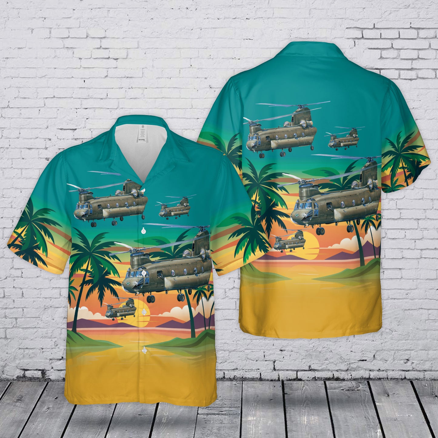 US Army CH-47 Chinook Hawaiian Shirt