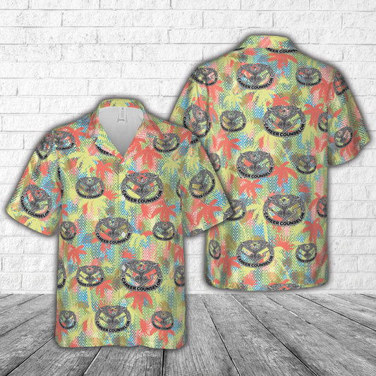 US Army Career Counselor Identification Badge Hawaiian Shirt