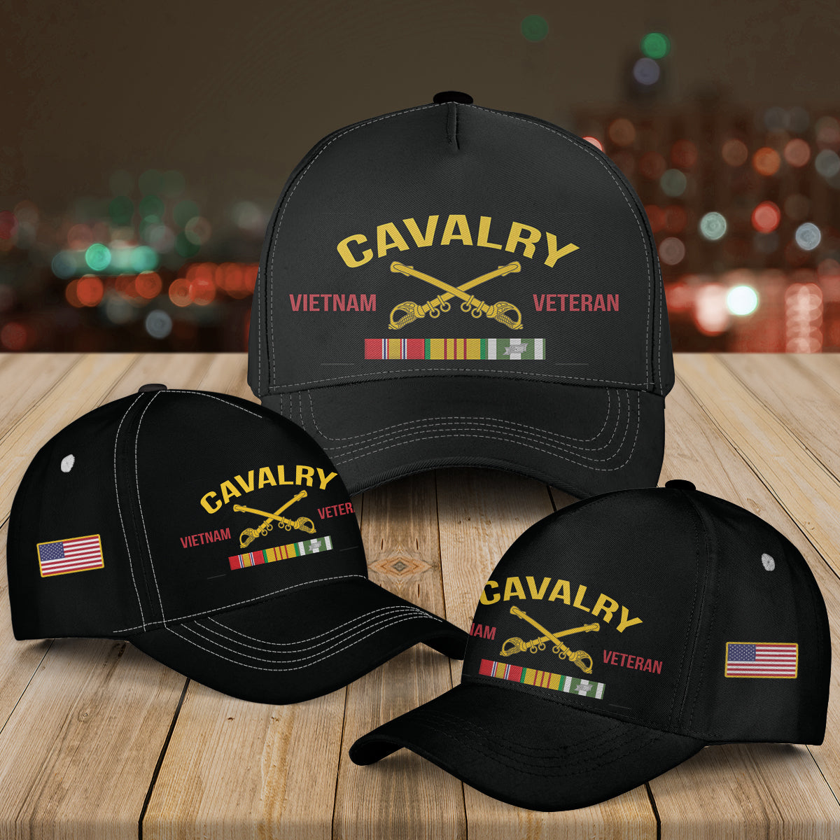 US Army Cavalry Vietnam Veteran Baseball Cap