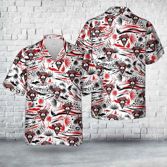 US Army Charlie Company, 52nd Infantry (LRS)(ABN) Hawaiian Shirt