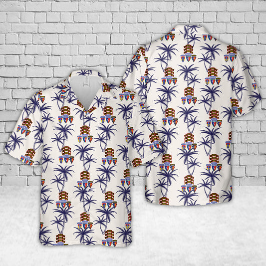 US Army Co D (Ranger), 151st Infantry (Airborne) Hawaiian Shirt